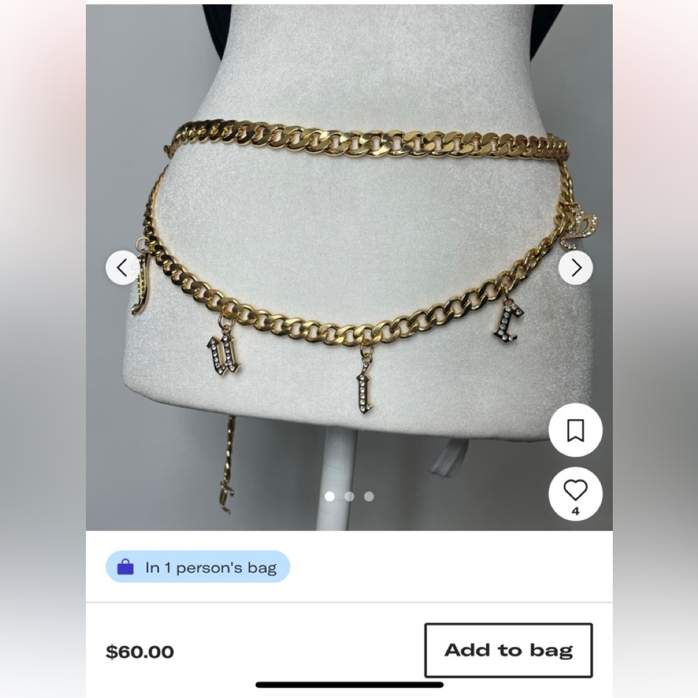 Juicy Couture Chain Belt NEW 😍💕✨